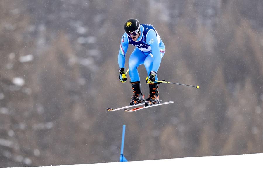 Federico Tomasoni și casca având soarele inscripționat la JO Milano Cortina Foto: Guliver/GettyImages Medalie olimpică de argint dedicată iubitei decedate în mod tragic: „E ceva extraordinar, ținând seama prin ce am trecut”