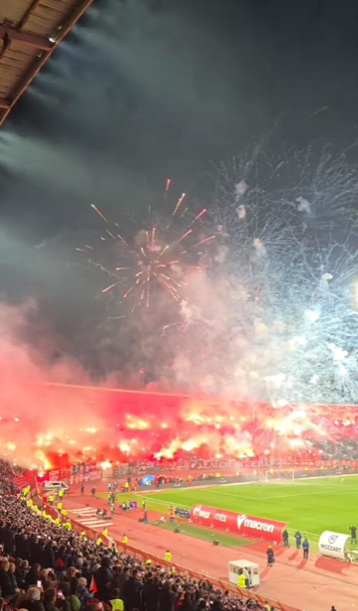 Incidente la Steaua Roșie Belgrad - Partizan 3-0
