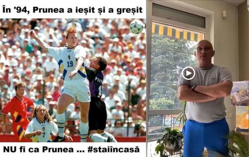 Florin Prunea în meciul contra Suediei de la CM din 1994