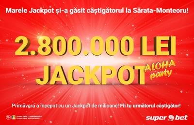 A lovit un Jackpot de peste 2.8 milioane de lei!