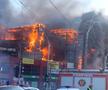 Un incendiu puternic a avut loc marți după-amiază, la un centru comercial din sectorul 5 al Capitalei.