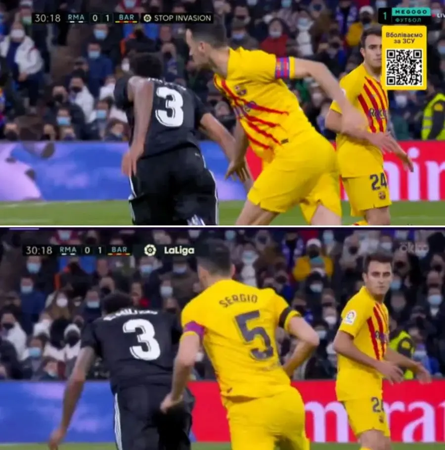 Sus, mesajul afișat în întreaga lume. Jos, mesajul afișat în Rusia // FOTO: sport.ua Barcelona, gata de încă un transfer » A făcut vizita medicală imediat după victoria cu Real Madrid
