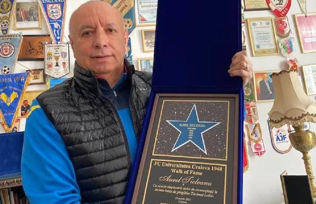 Aurel Țicleanu, inclus de FCU Craiova în Hall of Fame-ul clubului: „Sunt mândru!”