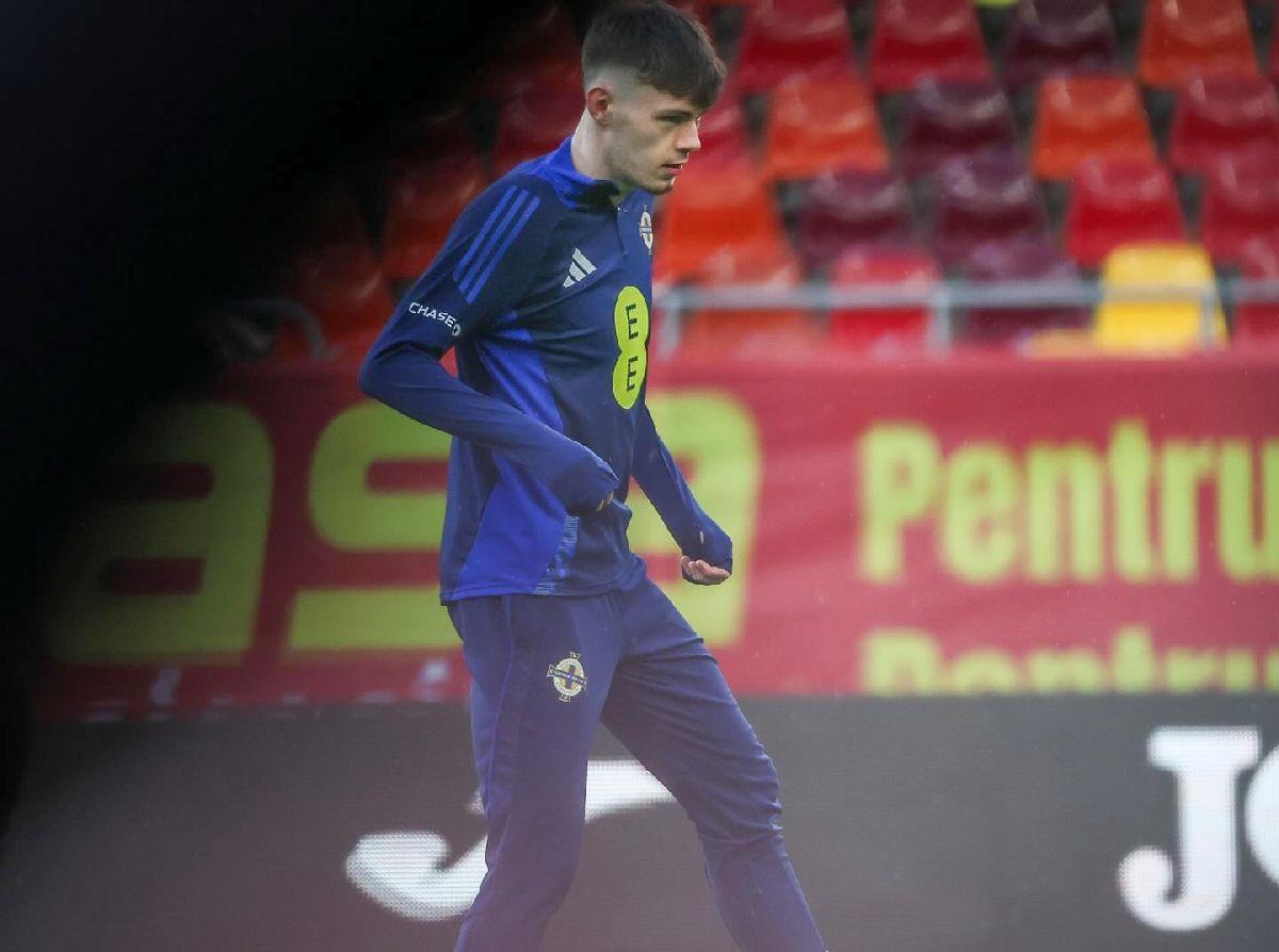 Conor Bradley, imagini de pe Arena Națională înaintea amicalului România - Irlanda de Nord