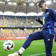 Conor Bradley, imagini de pe Arena Națională înaintea amicalului România - Irlanda de Nord / Sursă foto: Facebook@ Northern Ireland National Team