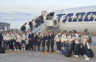 Jucătorii și staff-ul echipei naționale au plecat spre Rimini cu aeronava ce poartă numele Nadiei Comăneci