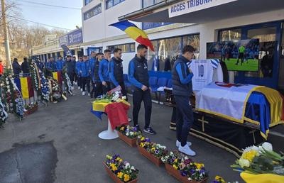Mare de oameni la despărțirea de una dintre legendele fotbalului românesc