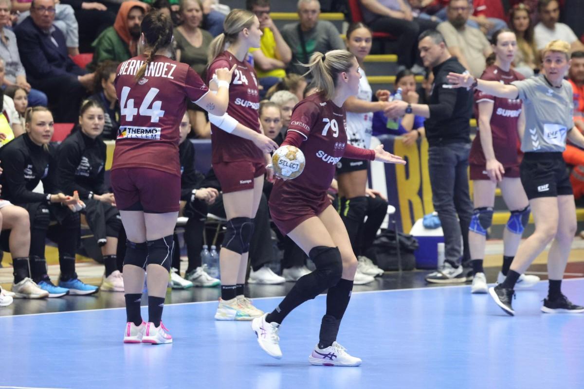 Calificare ca rezolvată! 10 goluri diferență în turul Rapid - CSM București, derby-ul 100% românesc pentru sferturile Ligii Campionilor