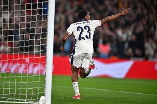 Myles Lewis-Skelly a înscris la primul meciul pentru naționala Angliei, la 2-0 cu Albania, pe Wembley / Foto: Imago