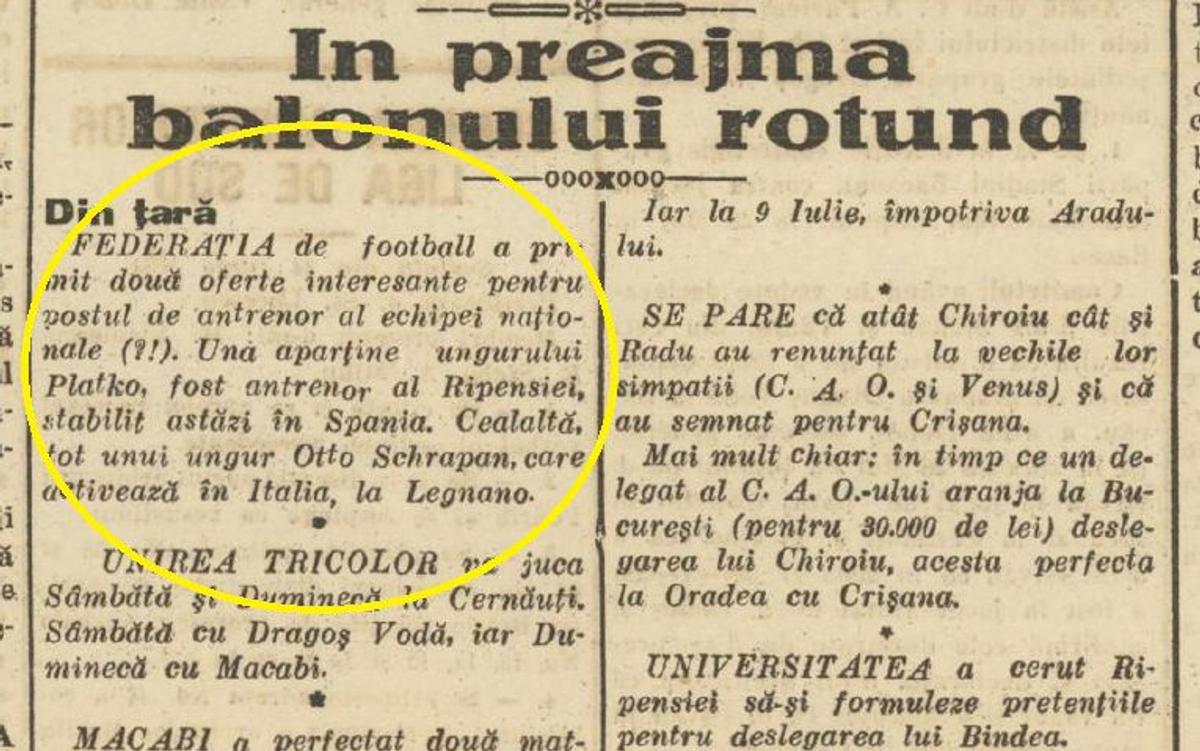 Otto Krappan - antrenor Serie A