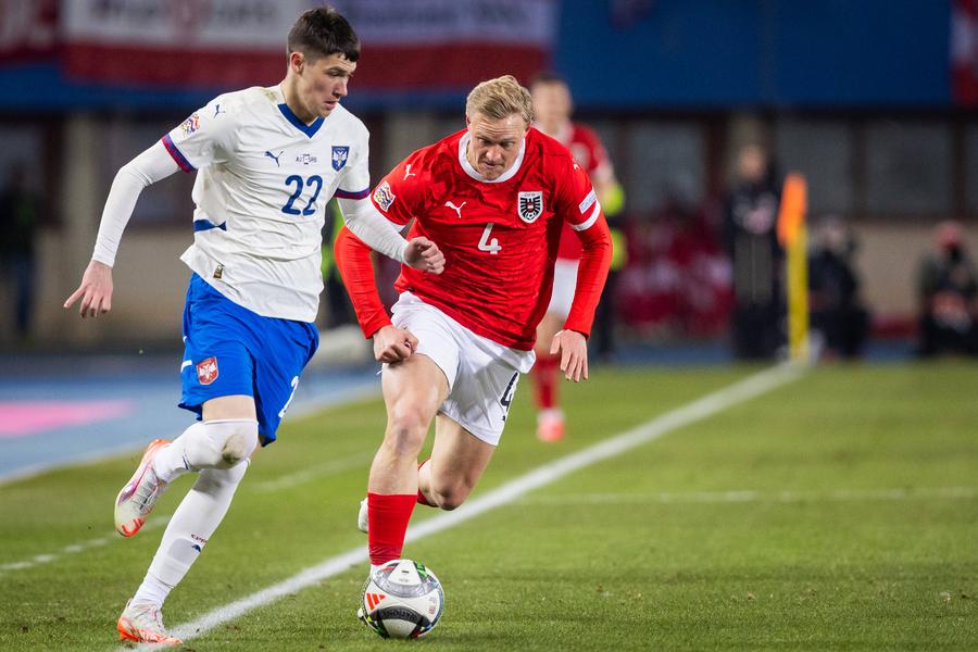 Andrija Maksimovic, jucând pentru Serbia // foto: Imago Images Dan Șucu încearcă să dea lovitura! » Vrea să îl transfere pe „Messi de la Steaua”