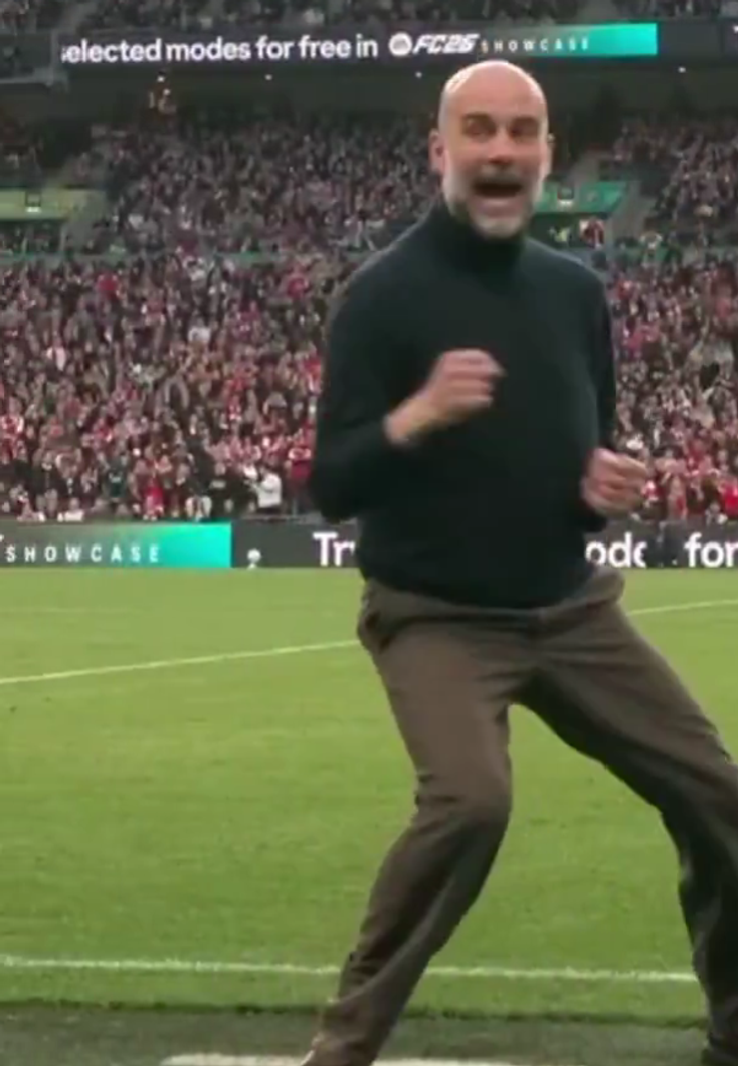 Pep Guardiola, reacție nemaivăzută la golul lui Manchester City // FOTO: X