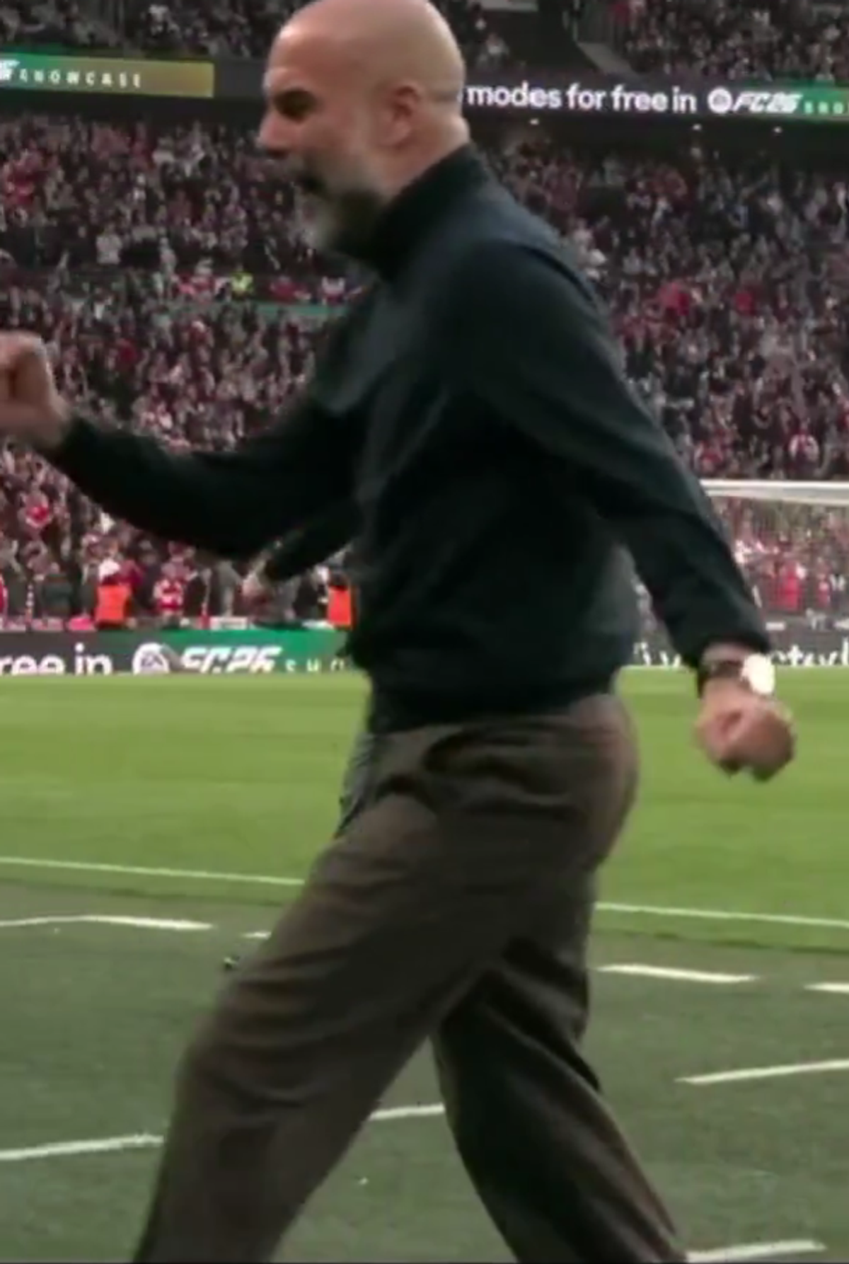 Pep Guardiola, reacție nemaivăzută la golul lui Manchester City