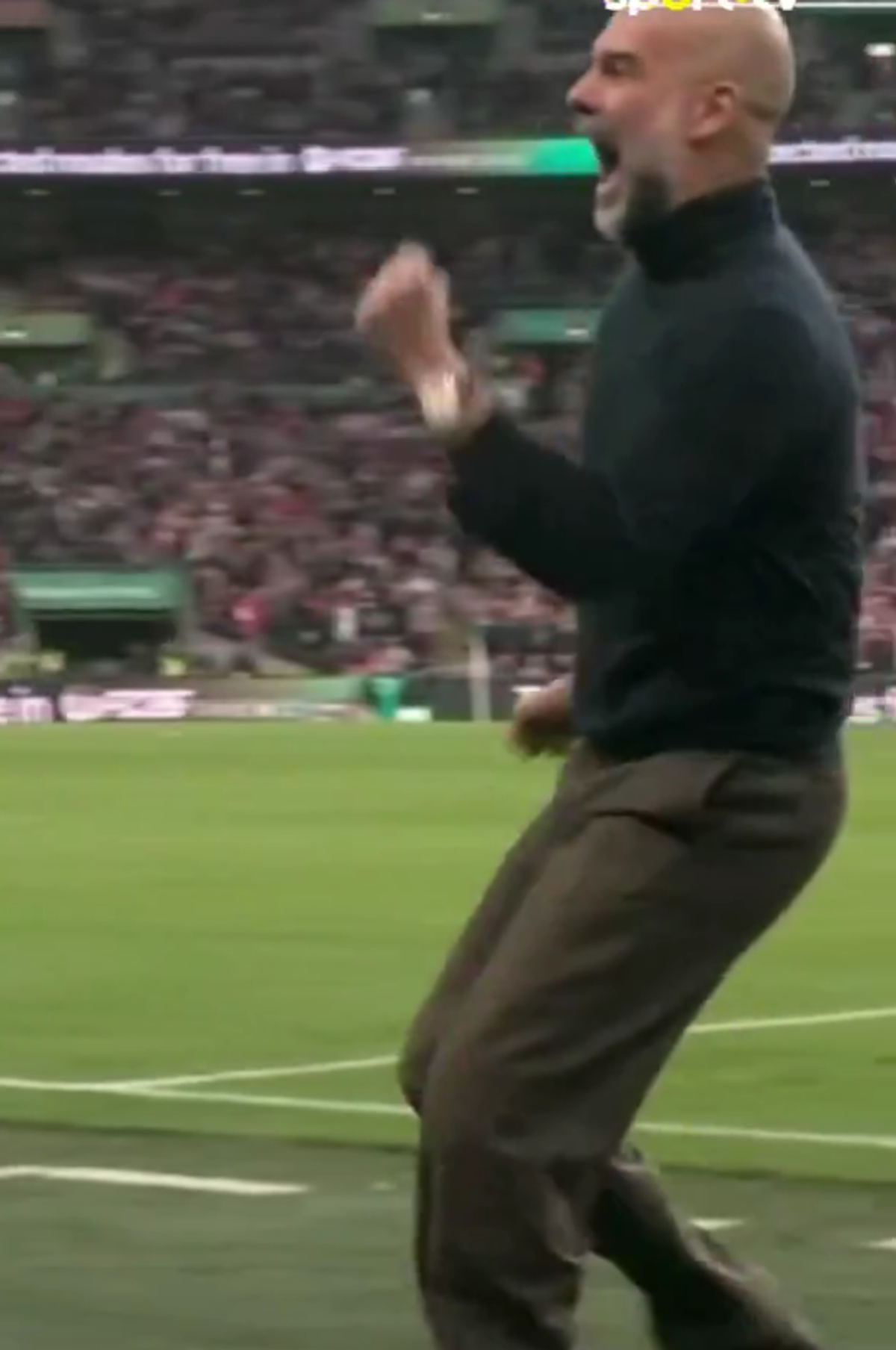 Pep Guardiola, reacție nemaivăzută în finala Cupei Ligii Angliei! Scene rare pe Wembley