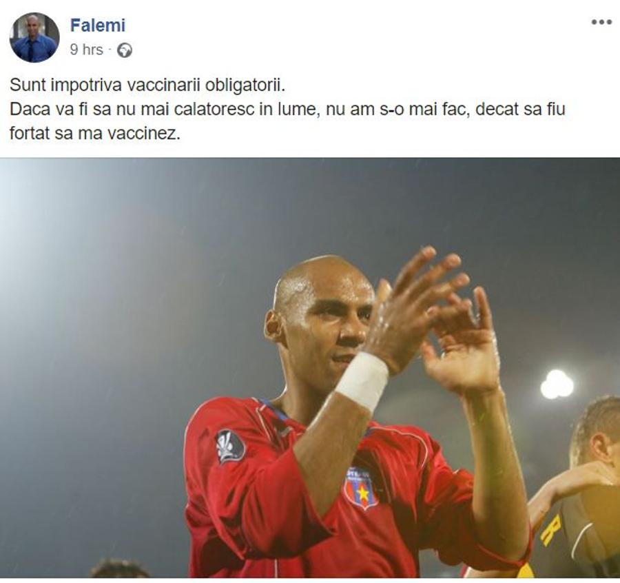 COVID-19. Un dublu campion cu Steaua, mesaj categoric: „Sunt împotriva vaccinării obligatorii! Dacă va fi să nu mai călătoresc în lume, nu am s-o mai fac”