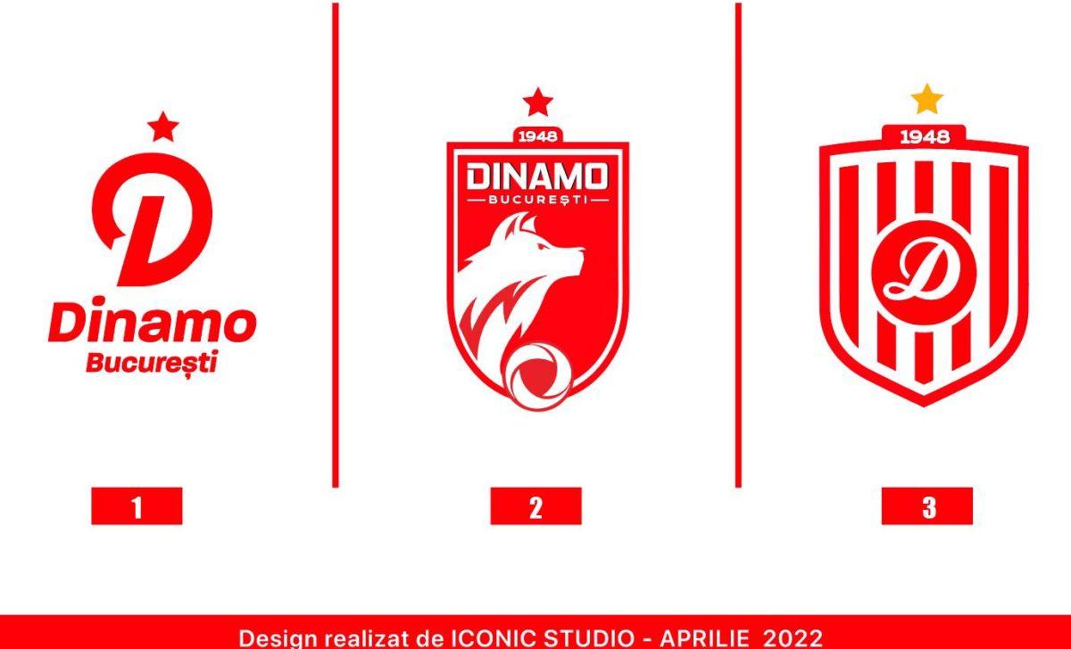 Primele propuneri pentru noua siglă a lui Dinamo