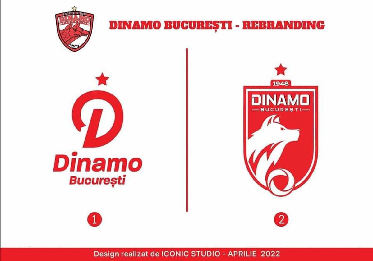 Primele propuneri pentru noua siglă a lui Dinamo