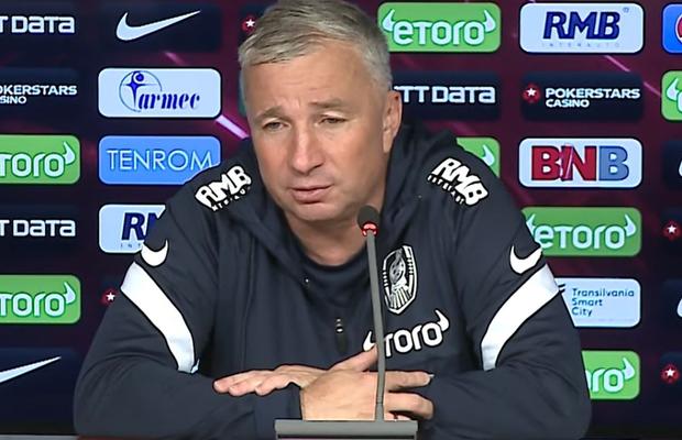 „Credeți că la Voluntari va arbitra vreo rudă de-ale lui Kovacs?” » Cum a răspuns azi Dan Petrescu, „provocat” în conferință