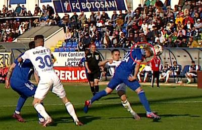 Intrare dură în FC Botoșani - FCU Craiova