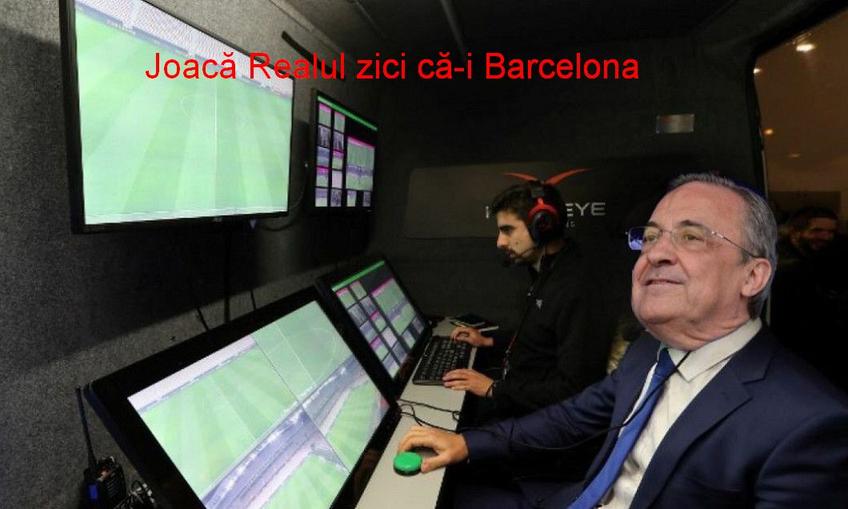 Real Madrid a învins-o pe Barcelona, scor 3-2, într-un „El Clasico” plin de controverse. Internauții au lansat o avalanșă de glume la final.