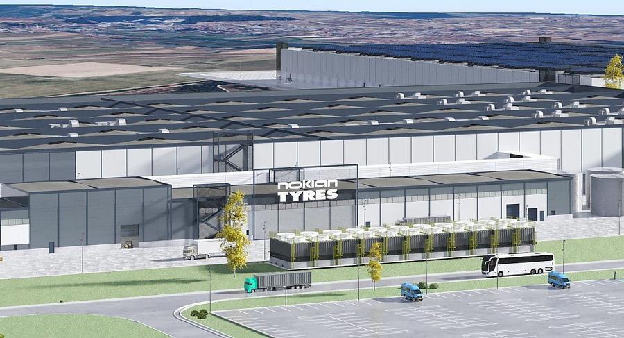 Macheta fabricii Nokian de la Oradea BOOM economic într-un oraș din România » Investiție de 650 de milioane de euro: fabrica de anvelope se mută din Rusia