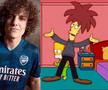 David Luiz a fost poreclit „Asistentul Bob” datorită asemănării cu personajul din serialul Simpsons