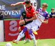 Adriano Manole a debutat pentru „vulturii violeți” în meciul cu Csikszereda / Sursă foto: Facebook@ Fotbal Club Argeș Pitești