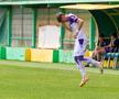 Adriano Manole a debutat pentru „vulturii violeți” în meciul cu Csikszereda / Sursă foto: Facebook@ Fotbal Club Argeș Pitești