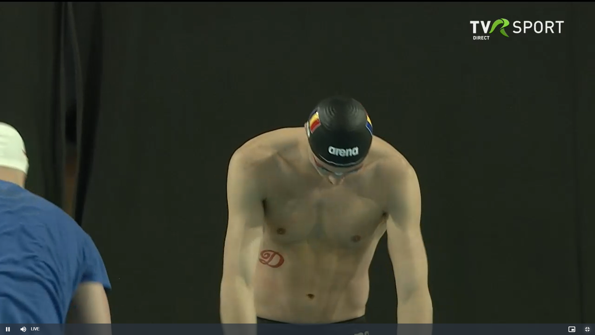 David Popovici la Campionatele Naționale de la Otopeni