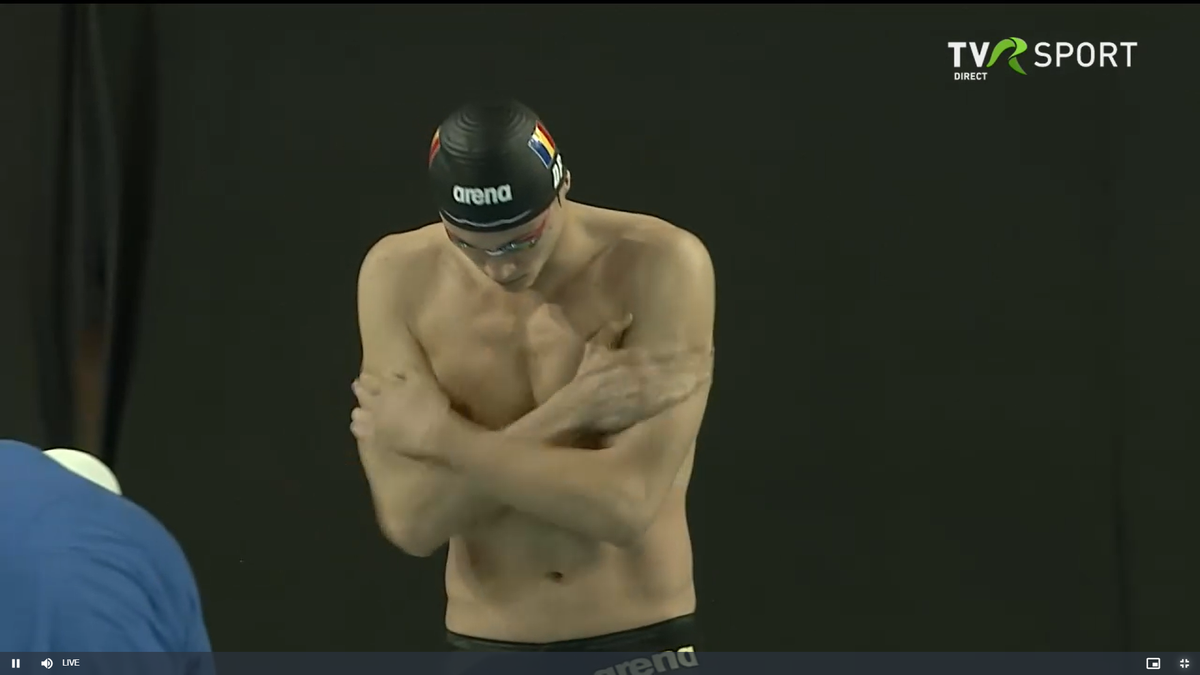 David Popovici la Campionatele Naționale de la Otopeni
