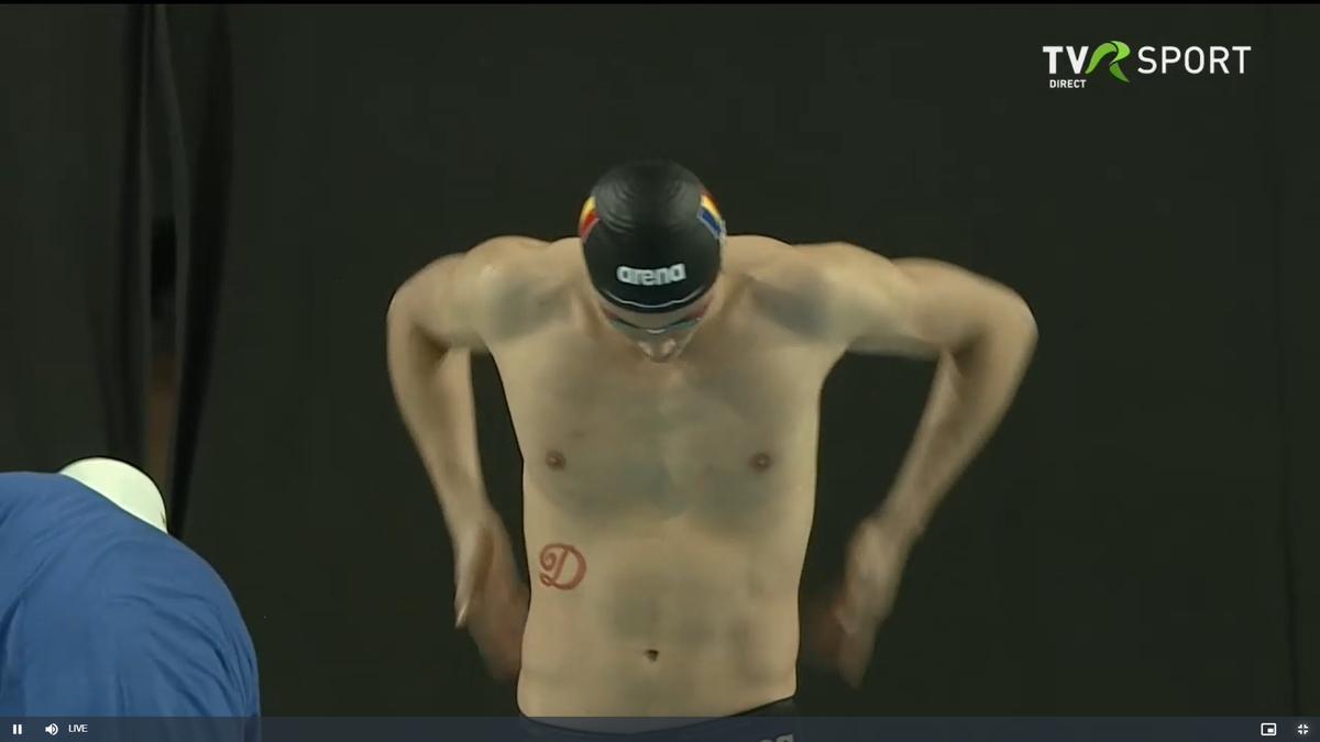 David Popovici la Campionatele Naționale de la Otopeni