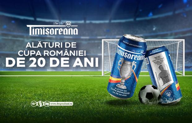 Timișoreana aniversează 20 de ani alături de Cupa României
