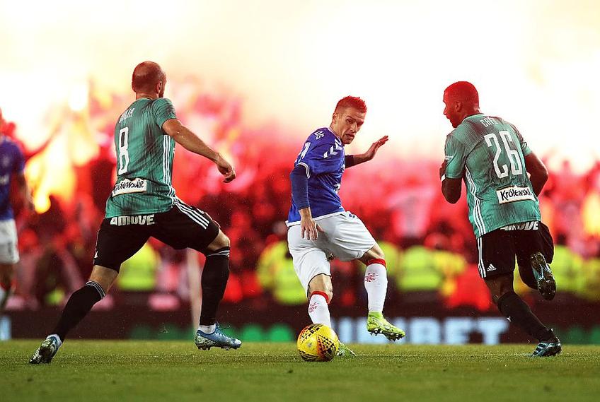 Suporterii lui Legia Varșovia, cu Glasgow Rangers, foto: Guliver/gettyimages