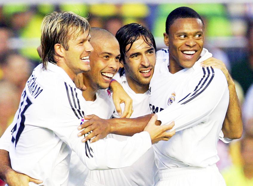 Beckham, Ronaldo, Raul și Julio Baptista în tricoul lui Real Madrid, foto: Guliver/gettyimages
