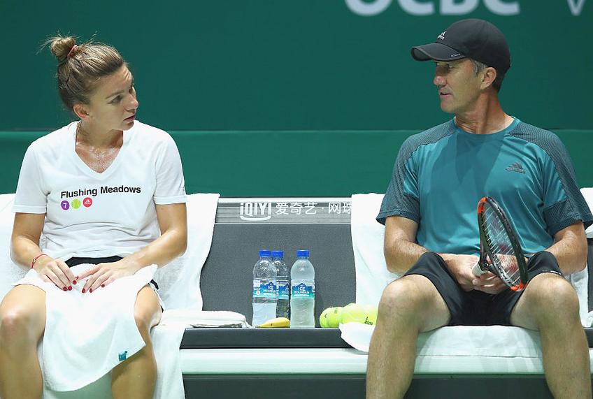 Simona Halep, alături de Darren „Ucigașul” Cahill // FOTO: Guliver/GettyImages