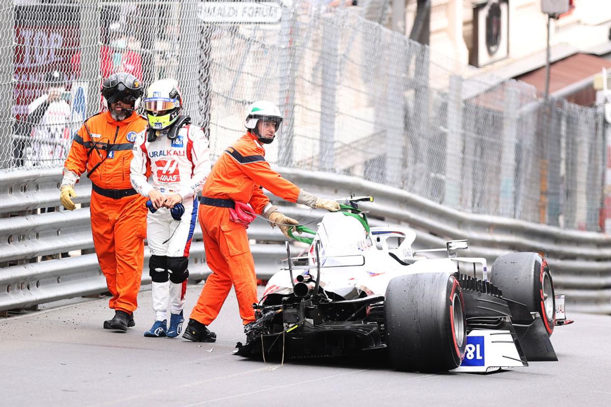 Mick, fiul lui Michael Schumacher, și-a făcut praf mașina la Monaco » N-a mai luat startul în calificări