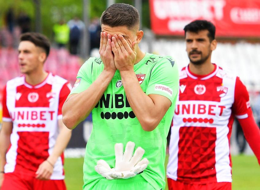 Mihai Eșanu (23 de ani) a ieșit hazardat din careu la primul gol marcat de U Cluj