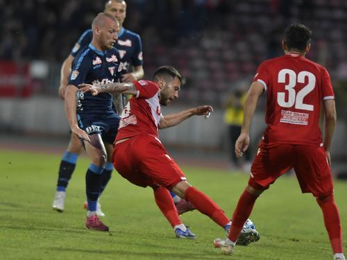 Vorobjovas, într-un duel cu Dinamo / FOTO: Imago