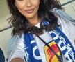 Andreea Bododel în tribune la Farul - Rapid