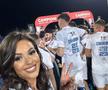 Andreea Bododel în tribune la Farul - Rapid