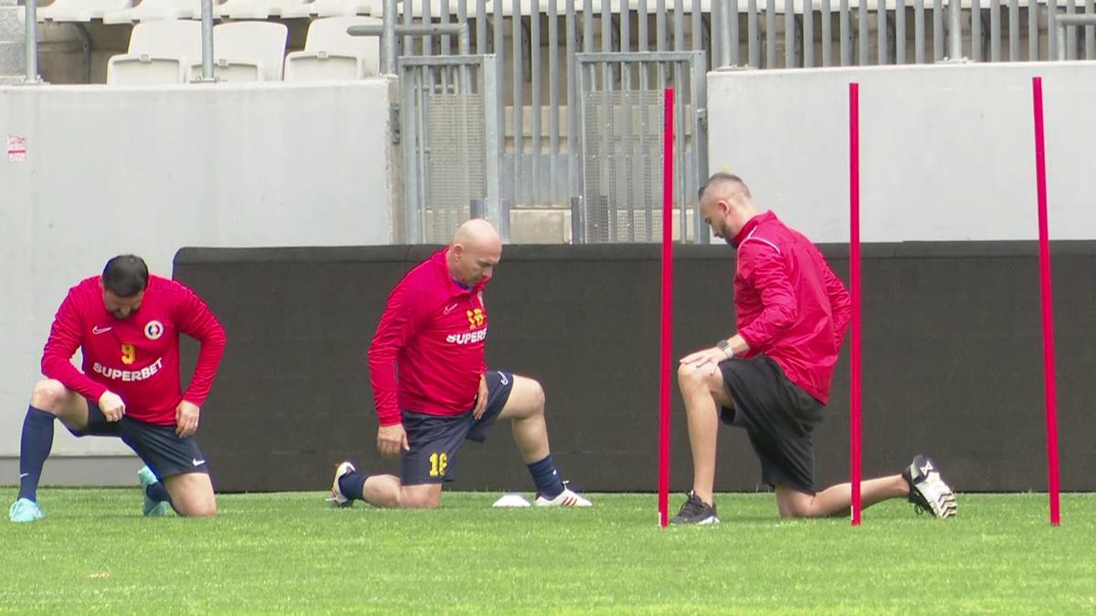 Gică Hagi, la antrenamentul Generației de Aur