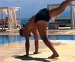 Vali Crețu s-a dat în spectacol la piscină, de cum a intrat în vacanță. Sursa foto: Instagram
