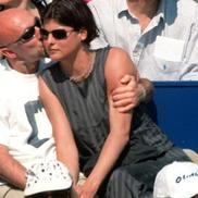 Fabien Barthen în 1998, pe vremurile în care, campion mondial fiind, se iubea cu Linda Evangelista / Foto: X
