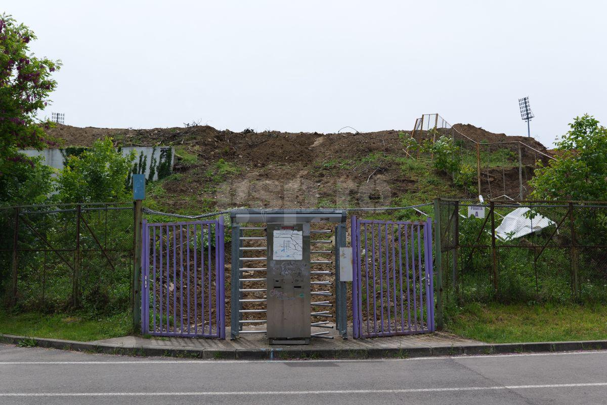 Vizită GSP pe șantierul de pe „Dan Păltinișanu” » Printre ruinele de pe „Monumentalul” violet: așa arată azi arena lui Poli Timișoara