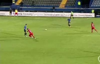VIITORUL - HERMANNSTADT 4-1. VIDEO Gafă inexplicabilă la golul sibienilor: eroare mare a fundașului lui Hagi