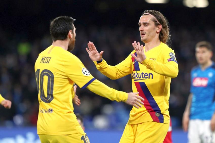 Lionel Messi (stânga) și Antoine Griezmann au fost paroape de bătaie la un antrenament al Barcelonei // foto: Guliver/gettyimages