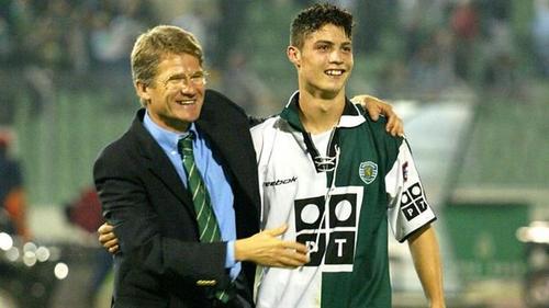 Ladislau Boloni, alături de Cristiano Ronaldo