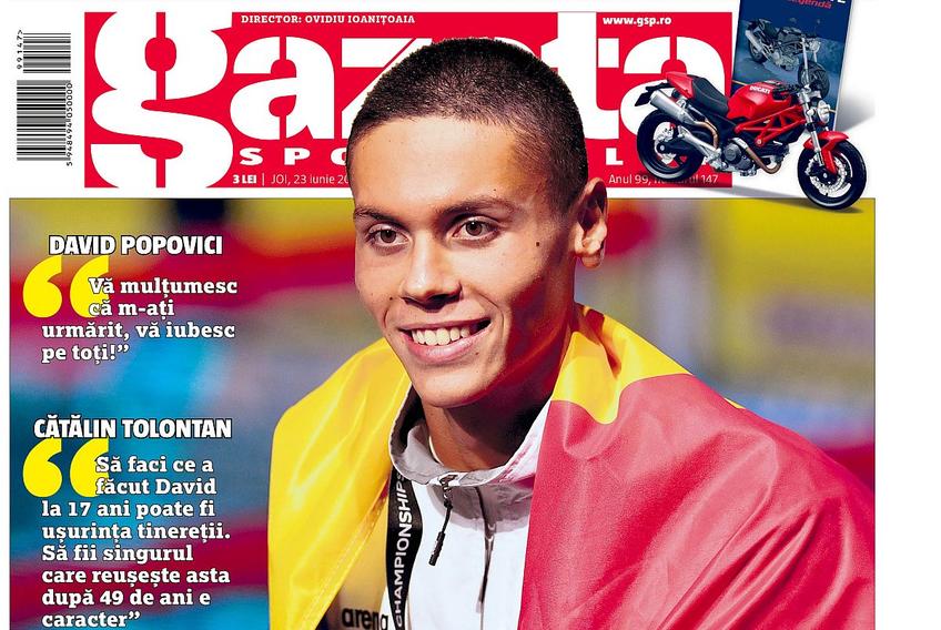 David Popovici, noul fenomen al sportului românesc, a obținut a doua medalie de aur la Campionatele Mondiale de la Budapesta.