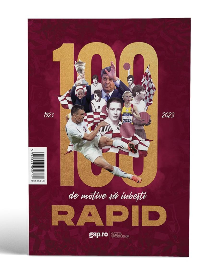 O revistă excepțională: „100 de motive să iubești Rapidul” » 156 de pagini PREMIUM într-un album istoric, care e de azi pe piață