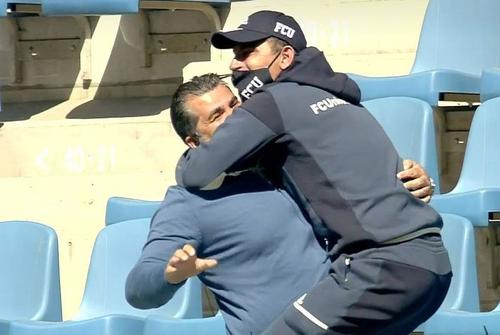 Mircea Bornescu și Eugen Trică, în sezonul în care FCU Craiova a promovat în Superliga